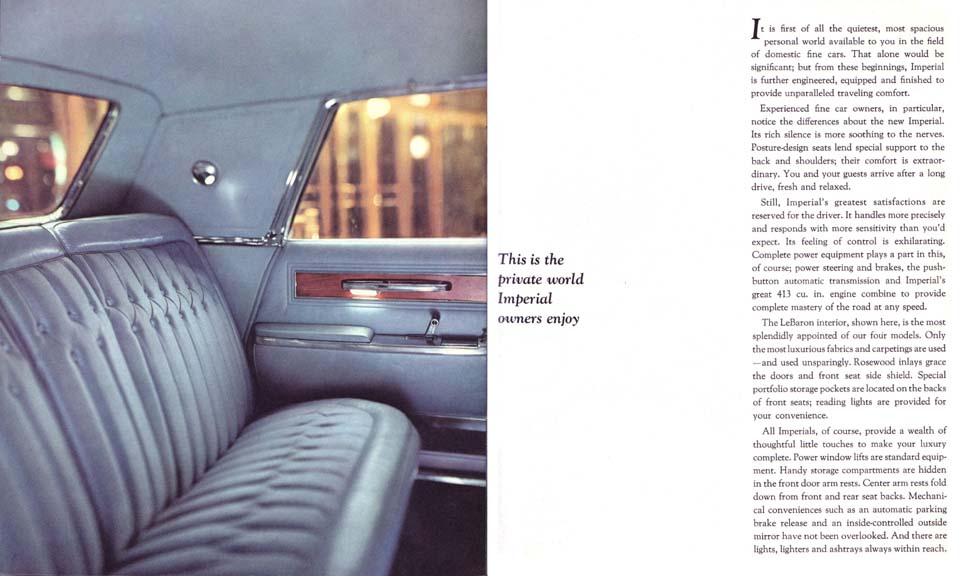 1964 Chrysler Imperial Brochure Page 6